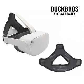VR頭帶墊|蛋白皮革 減壓 防汗|相容於 Quest 3/3S/2/1 DUCKBROS Brand
