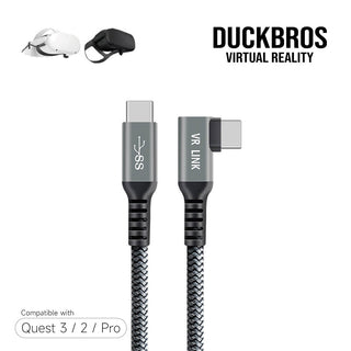 升級耐用款 Link TypeC 數據線 五米 三米|Quest 3/3S/2/Pro適用|C-C充電傳輸 DUCKBROS Brand