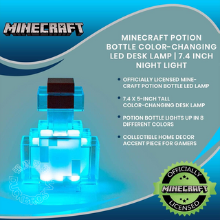 Minecraft 麥塊|藥水瓶燈 八色變換 充電式夜燈| 第三方周邊 Minecraft