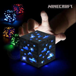 Minecraft 麥塊|鑽石礦燈 充電式小夜燈| 第三方周邊 Minecraft