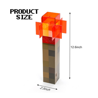 Minecraft 麥塊|紅石火炬燈 充電式夜燈|第三方周邊 Minecraft