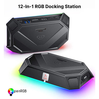 JSAUX 幾碩|幾碩 12合一底座 RGB擴充塢|Steam Deck/OLED/ROG Ally X JSAUX