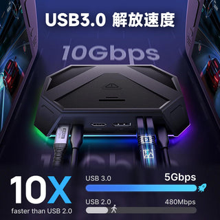 JSAUX 幾碩|幾碩 12合一底座 RGB擴充塢|Steam Deck/OLED/ROG Ally X JSAUX