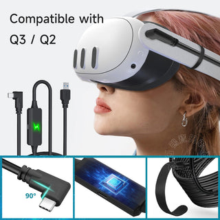 Quest Link 18W 五米 傳輸充電線 數據線 |相容於 Quest 3/3S/2/Pro DUCKBROS Brand