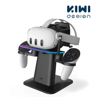 KIWI design|RGB 磁吸充電座 展示支架|相容於 Quest 3/3S/2/Pro KIWI design