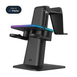 KIWI design|RGB 磁吸充電座 展示支架|相容於 Quest 3/3S/2/Pro KIWI design