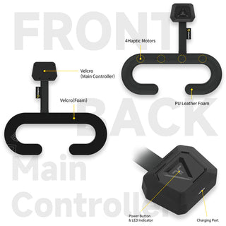 代購|bHaptics 觸覺反饋面罩 TactVisor|適用 Quest、Valve Index、VIVE bHaptics