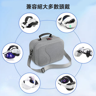 VR改裝頭戴收納包/側背包|相容於 Quest 3S/3|適用 BOBOVR M3/S3 Pro/KIWI 頭戴等 DUCKBROS Brand