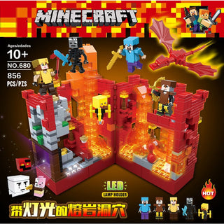 Minecraft 麥塊|發光積木 熔岩洞穴  岩石礦洞| 第三方周邊 Minecraft