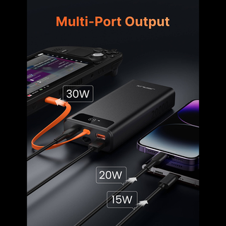 預購 JSAUX 幾碩 行動電源 20000mAH 65W|相容於 Steam Deck/ROG Ally X JSAUX