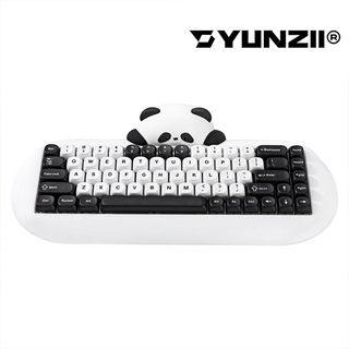YUNZII C68 熊貓 機械鍵盤 |白色款 贈轉印貼 YUNZII