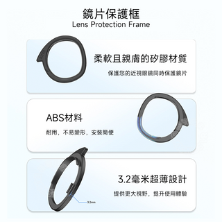 AMVR 矽膠防刮鏡框|相容於 Quest 3 AMVR