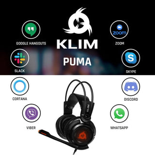 KLIM Puma 電競耳機|7.1 環繞音效 耳罩式 USB孔 KLIM