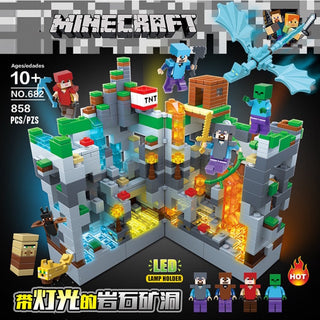 Minecraft 麥塊|發光積木 熔岩洞穴  岩石礦洞| 第三方周邊 Minecraft