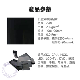石墨烯散熱貼|適用 Steam Deck/ROG Ally/CPU/SSD/電池 DUCKBROS Brand