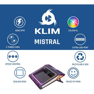 KLIM Everest / Mistral 雙風扇|電競筆電散熱器 KLIM