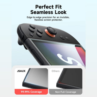 JSAUX 螢幕保護貼 | 相容於 NS Switch 2 霧面防眩光/HD高清 JSAUX
