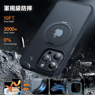 TORRAS UPRO Ostand Pro 旋轉環殼 手機殼 適用 iPhone 15 Pro/Pro Max TORRAS