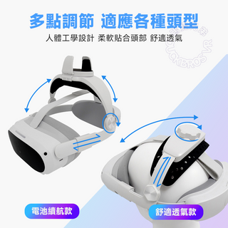PICO 4/Pro 減壓頭戴|舒適透氣 可夾行動電源 DUCKBROS Brand