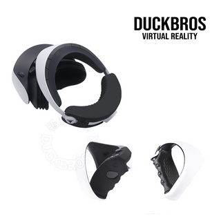 PSVR2|親膚矽膠保護套組|頭後墊、手柄保護 DUCKBROS Brand