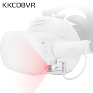 KKCOBVR I2|紅外線照明器 夜間補光燈|黑暗中暢玩追蹤|相容於 Quest 3/3S/2/Pro/PICO4/PSVR2 KKCOBVR