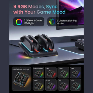 預購 Transnovo Joy-Con 充電底座|相容於 Switch 2 手柄 充電 Transnovo