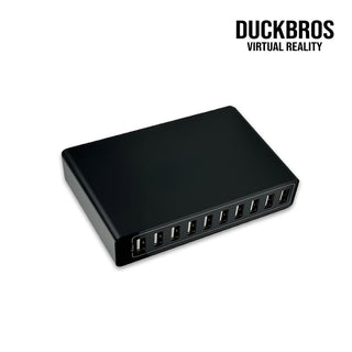 鴨寶牌|60W 十口USB充電座|相容於 Quest 3/3S/Tundra/VIVE Tracker DUCKBROS Brand