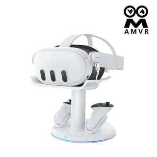 預購 AMVR RGB 磁吸充電展示架|相容於 Quest 3 / 3S