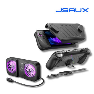 JSAUX 幾碩|相容於 ROG Ally X 模塊保護套 另有專用散熱風扇 JSAUX