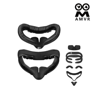 AMVR PU皮革面罩|相容於 Quest 2 加寬面罩 AMVR