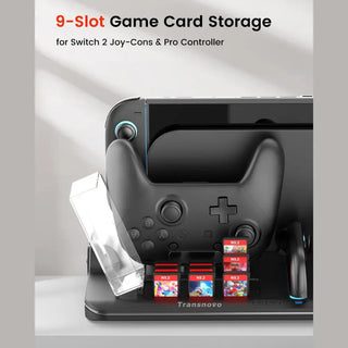預購 Transnovo 多功能充電收納底座|相容於 Switch 2 充電座 Transnovo