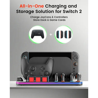 預購 Transnovo 多功能充電收納底座|相容於 Switch 2 充電座 Transnovo