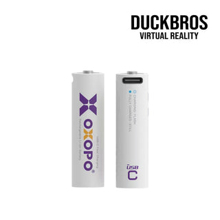 台灣認證|OXOPO USB Type-C 充電 鋰電池|相容於 Quest 3/3S/2/HP G2 DUCKBROS VR