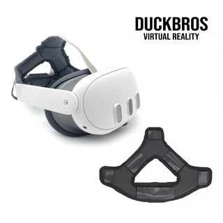 VR頭帶墊|蛋白皮革 減壓 防汗|相容於 Quest 3/3S/2/1 DUCKBROS Brand
