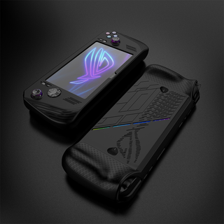 軟殼保護套 相容於 ROG Ally X|TPU支架款/黑色矽膠保護套 DUCKBROS Brand