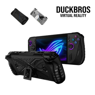 軟殼保護套 相容於 ROG Ally X|TPU支架款/黑色矽膠保護套 DUCKBROS Brand