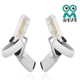 AMVR|射擊遊戲手槍支架 手槍造型套件|相容於 Quest 2 AMVR