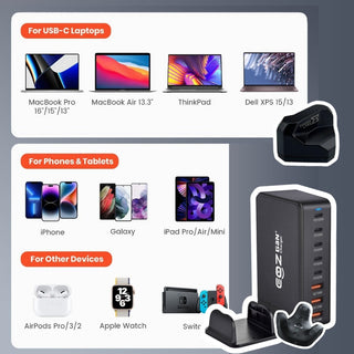 EOZ 268W HUB 八合一充電站|充電器 相容於 Quest 3/3S/Tundra/VIVE Tracker Tundra Tracker / EOZ