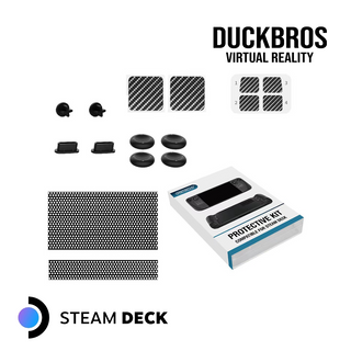 Steam Deck/OLED 主機保護套裝｜防塵塞+按鍵觸控板貼紙+搖桿帽
