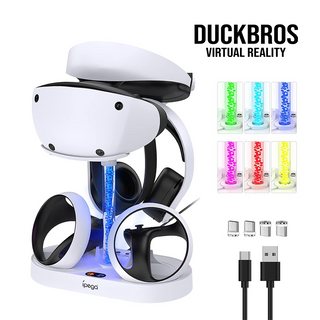 PSVR2 Magnetic Rainbow Controller Charging Stand｜Colorful RGB Display Bracket