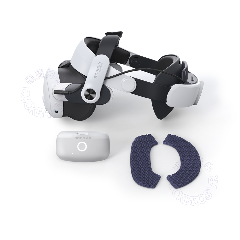 BOBOVR M3 Pro 電池頭戴|Quest 3/3S專用- DUCKBROS VR BOBOVR M3 Pro 電池頭戴|Quest 3/3S專用- DUCKBROS VR