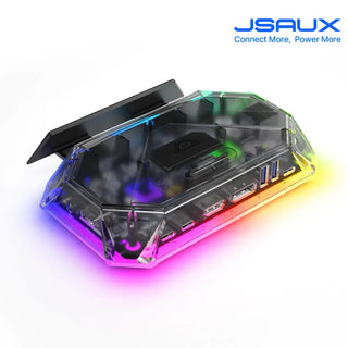 JSAUX 幾碩 12合一 RGB擴充底座丨相容於 Steam Deck/OLED/ROG Ally X JSAUX
