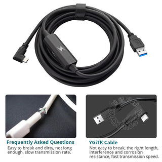 Meta Quest 3 Link data cable transmission cable｜18W five meters enhanced charging version extended use time signal amplification