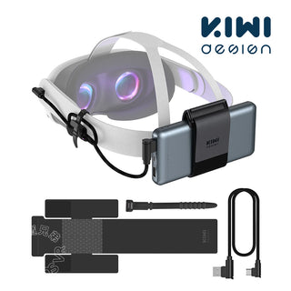 KIWIデザイン｜パワーバンクストラップ｜Meta Oculus Quest 3/2/オリジナルヘッドセット/KIWIヘッドセット