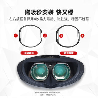 PS5 VR 磁吸近視鏡片｜左右眼訂製 適用 PSVR、PSVR2