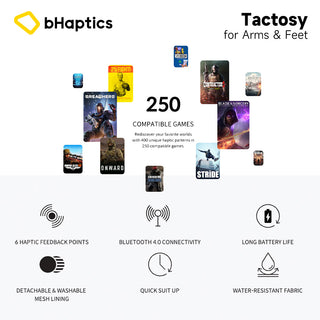 代購｜bHaptics Tactosy 觸覺反饋 腕帶/腳帶｜適用 Meta Quest、Valve Index、VIVE