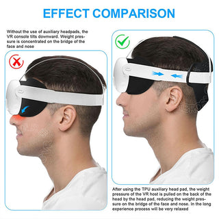 Meta Quest 3 Comfortable Anti-Slip Headband Pad｜Stable, Balanced, and Well-Fixed VR Accessories