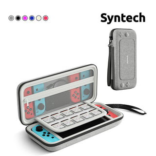 予約｜Syntech Nintendo Switch/OLED on-the-go ストレージバッグ｜撥水性、耐傷性、耐摩耗性、大容量カードスロット