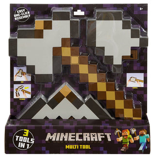 Be a Creator God Minecraft｜Three-in-one Weapons Pickaxe Ax Shovel｜Third Party Peripherals 