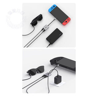 XREAL Hub hub｜Charging while using fast charging 120hz supports handheld mobile phone projection｜Can be connected to power bank Air glasses fully adaptable AR accessories